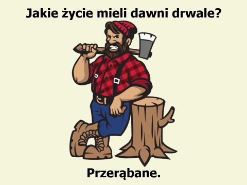 Jakie życie mieli dawni drwale? Przerąbane.